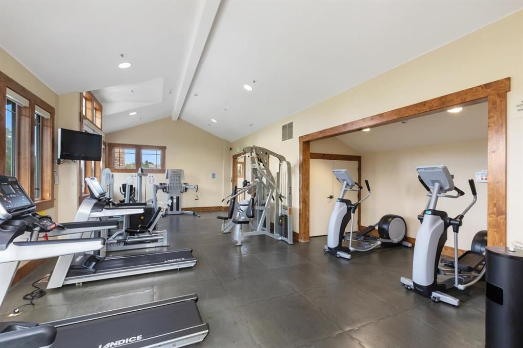 Fitness center at Willow Glen Place