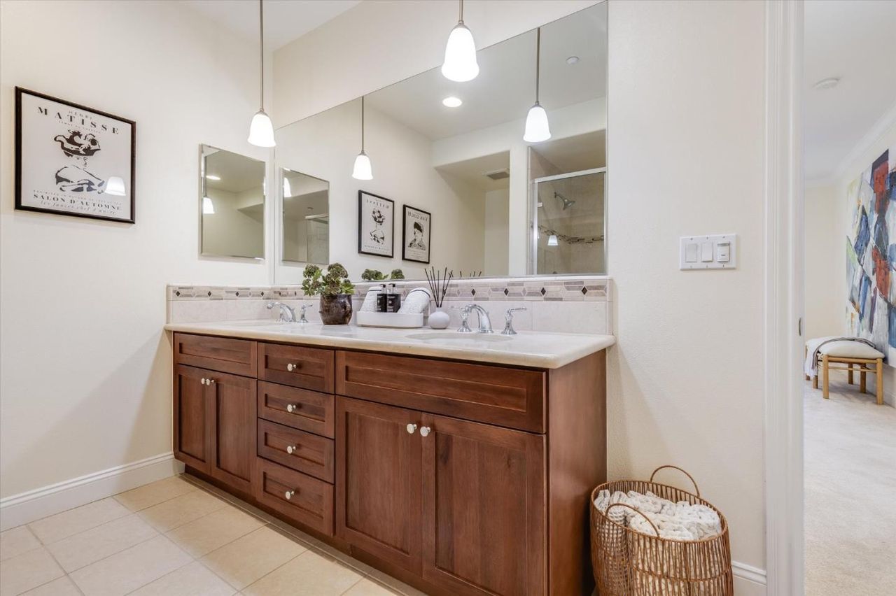 Primary bath with double sinks at 2881 Meridian Ave Unit 249