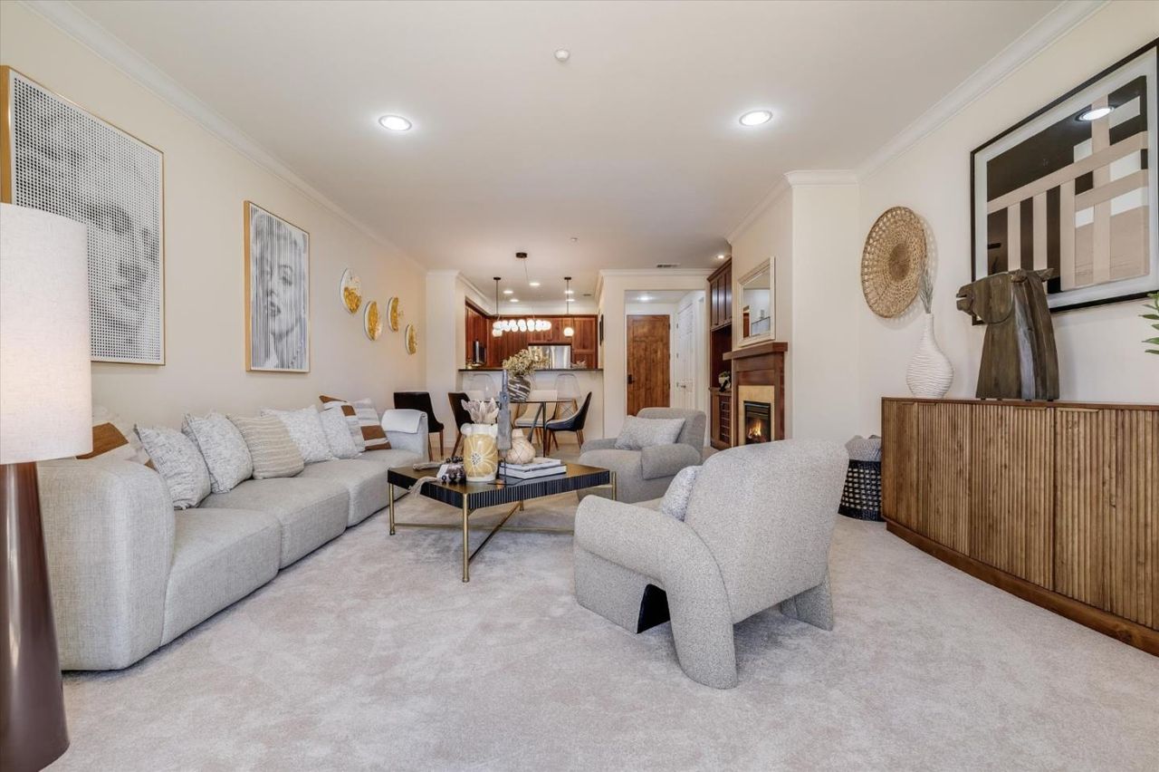 Living room running the length of the home at 2881 Meridian Ave Unit 249