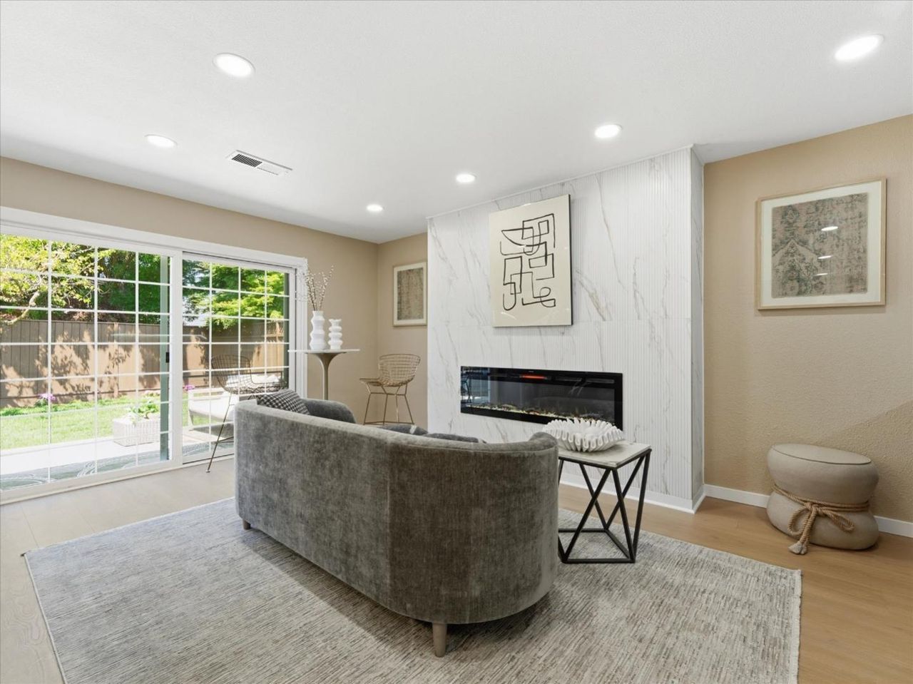 Family room with fireplace at 4999 Massachusetts Dr