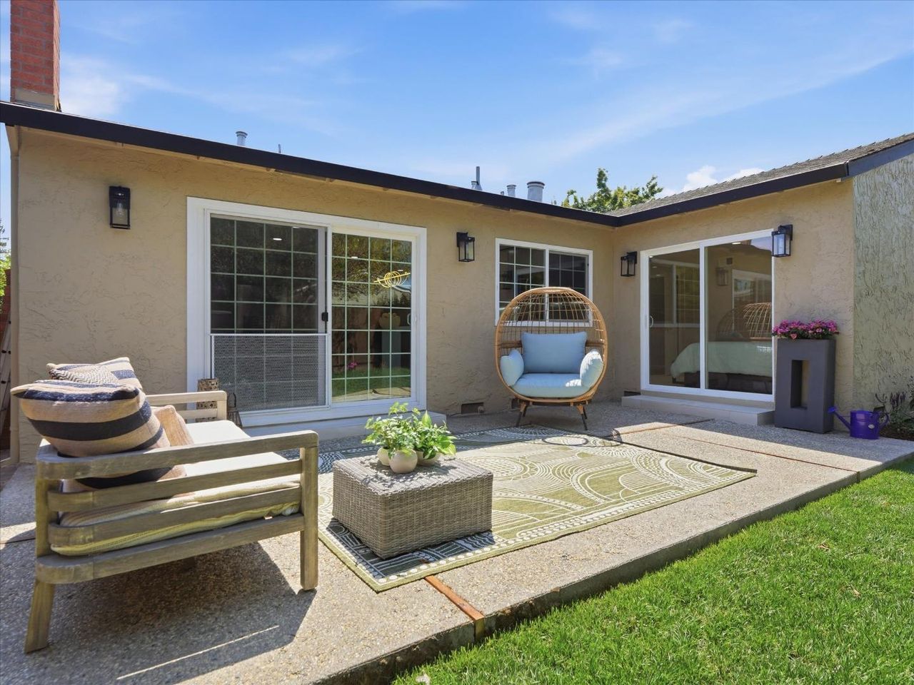 Tiled back patio at 4999 Massachusetts Dr