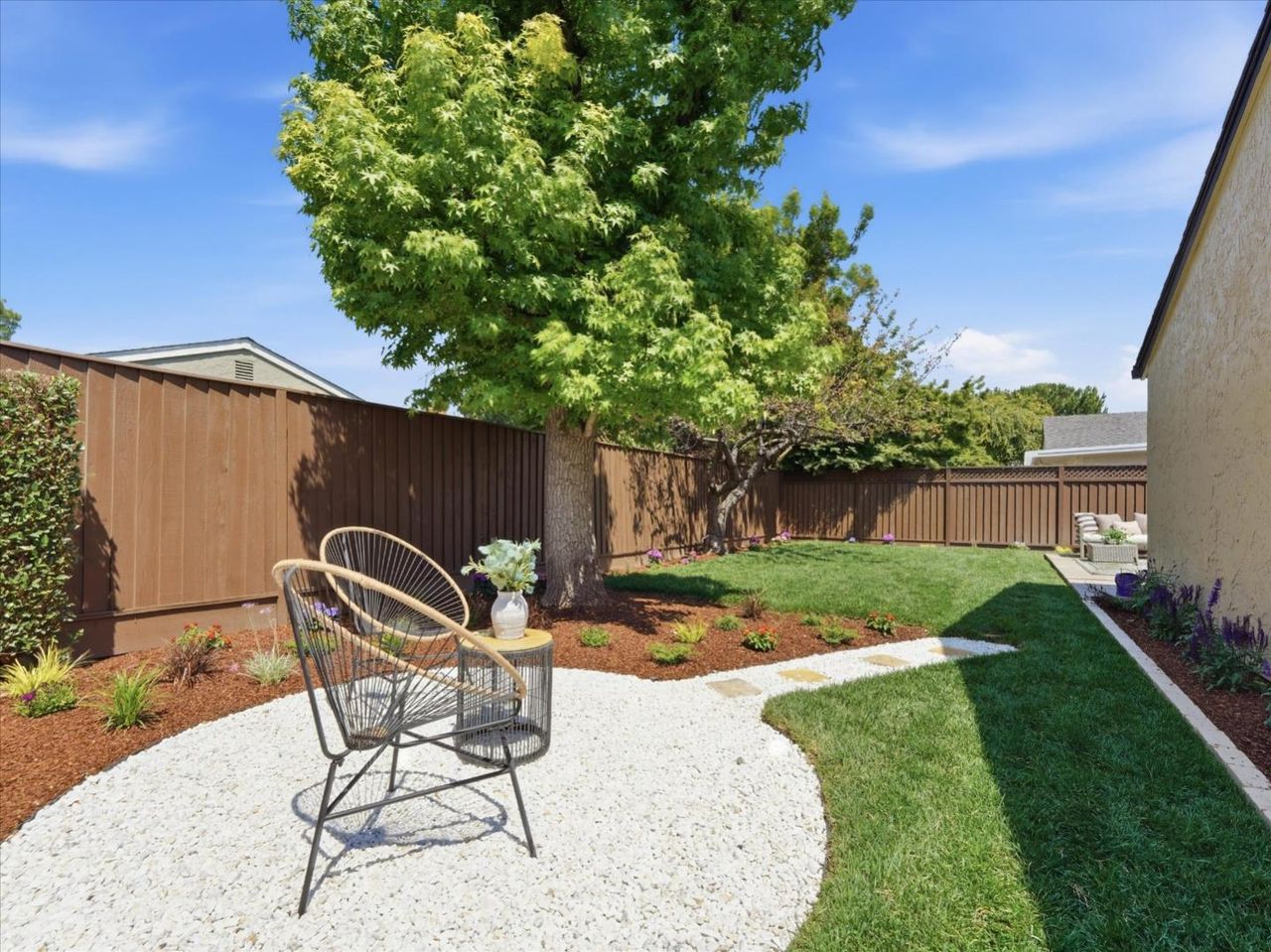 Fenced back yard at 4999 Massachusetts Dr