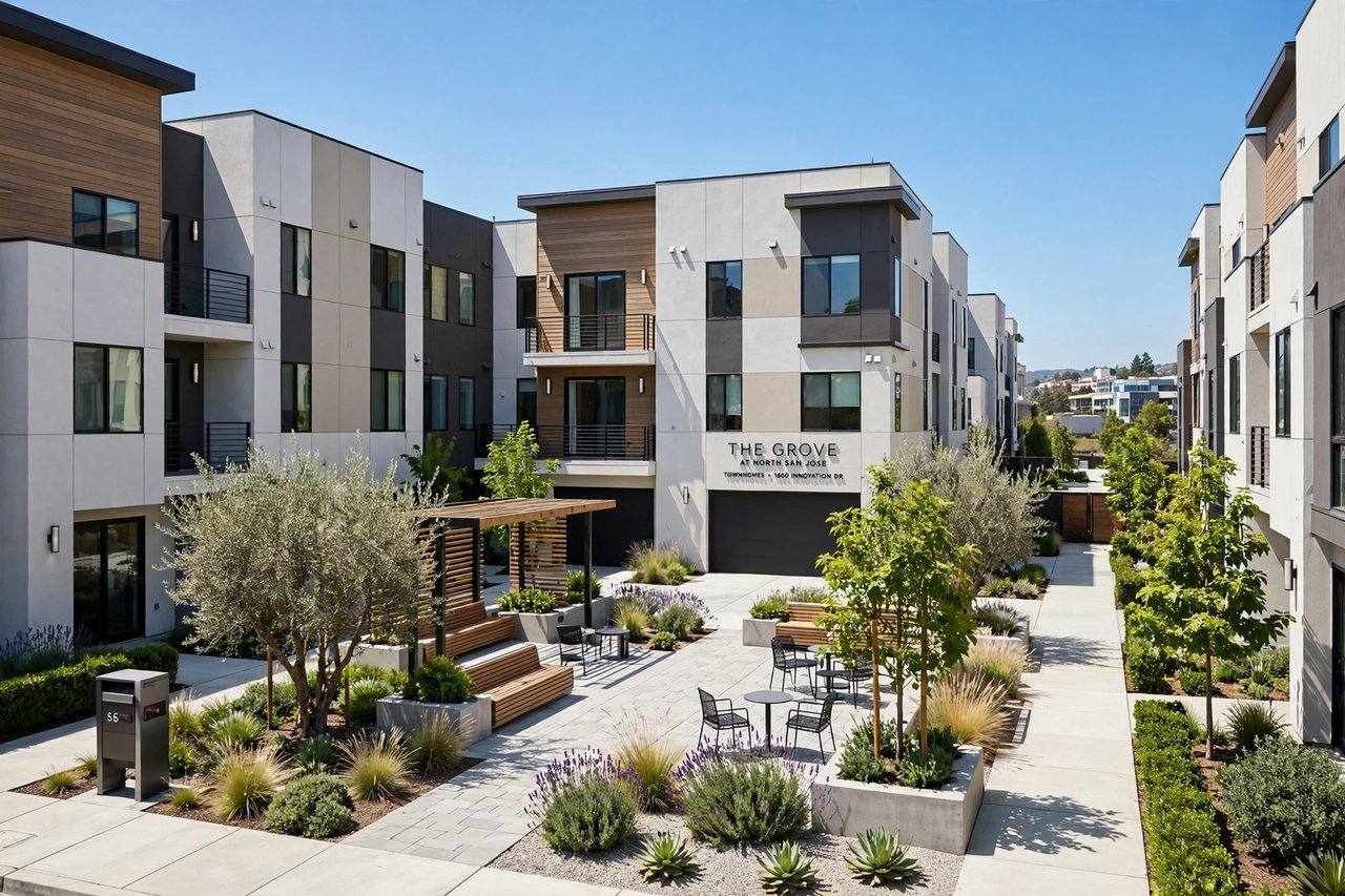 Modern townhomes in Berryessa, San Jose