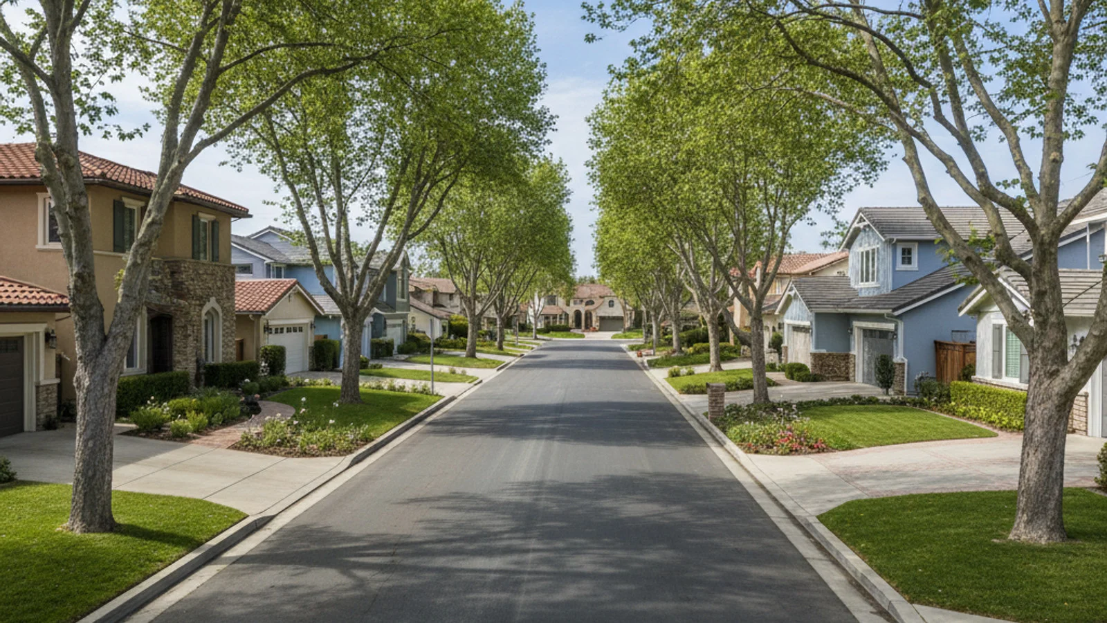 Street in Campbell Manor near high schools