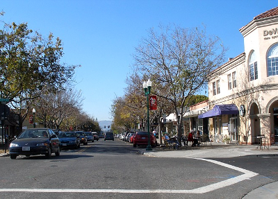 Downtown Campbell near Campbell Manor