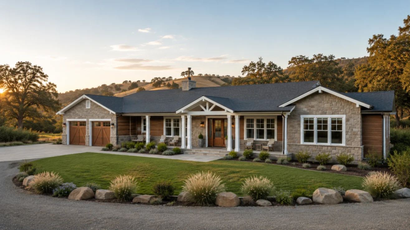 Representative Central Los Gatos townhome community with landscaped grounds