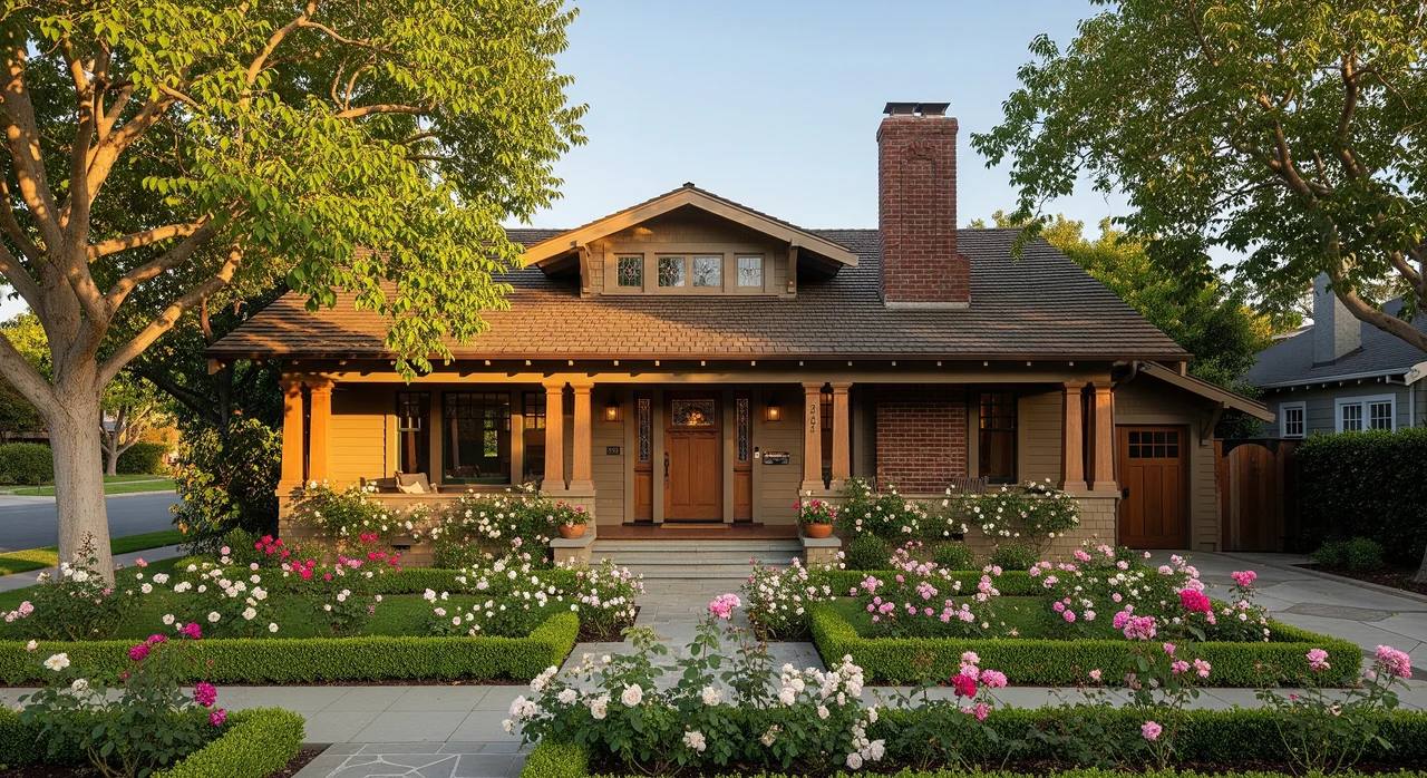 Townhome community exterior in central Cupertino