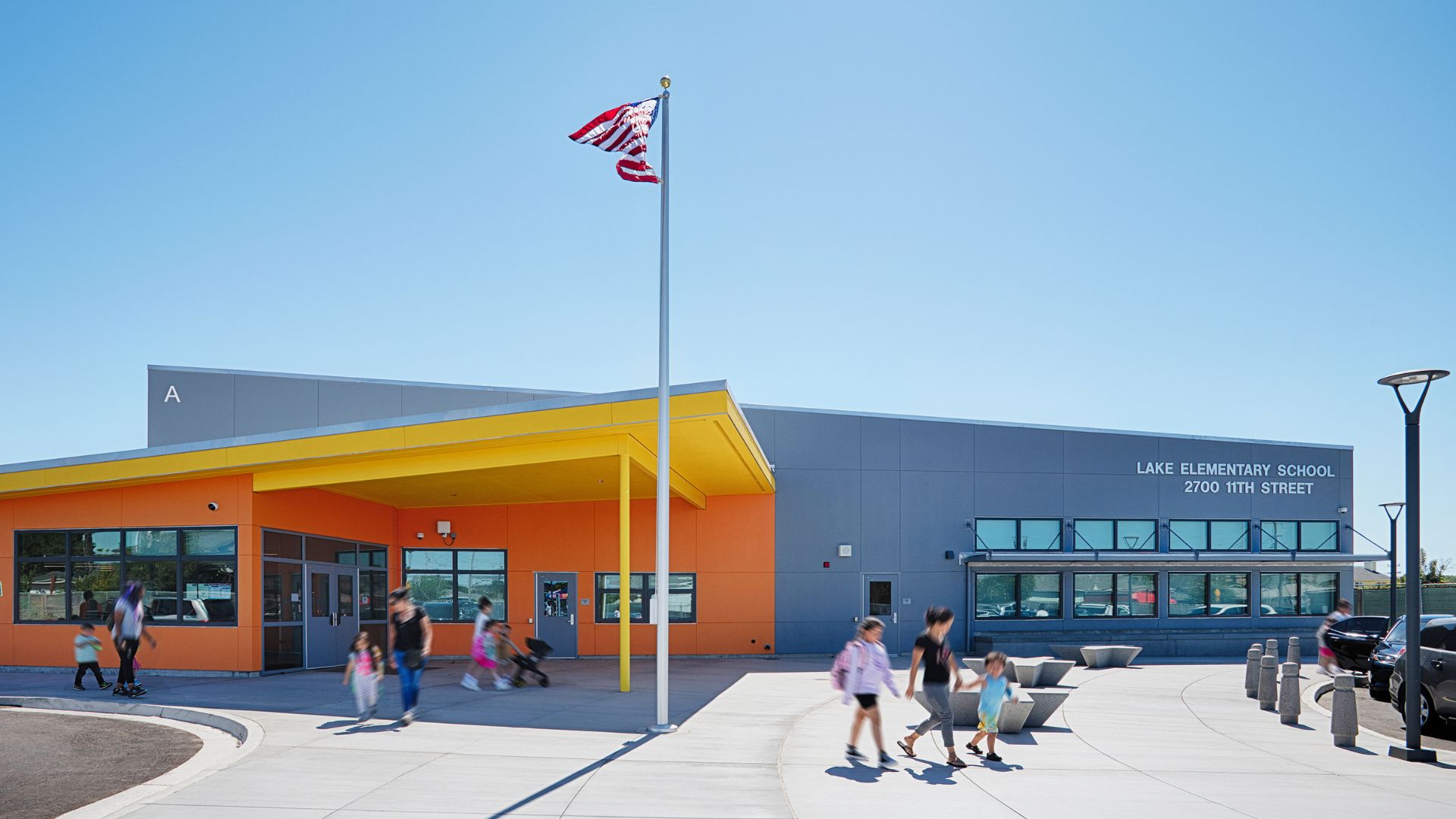 California elementary school campus