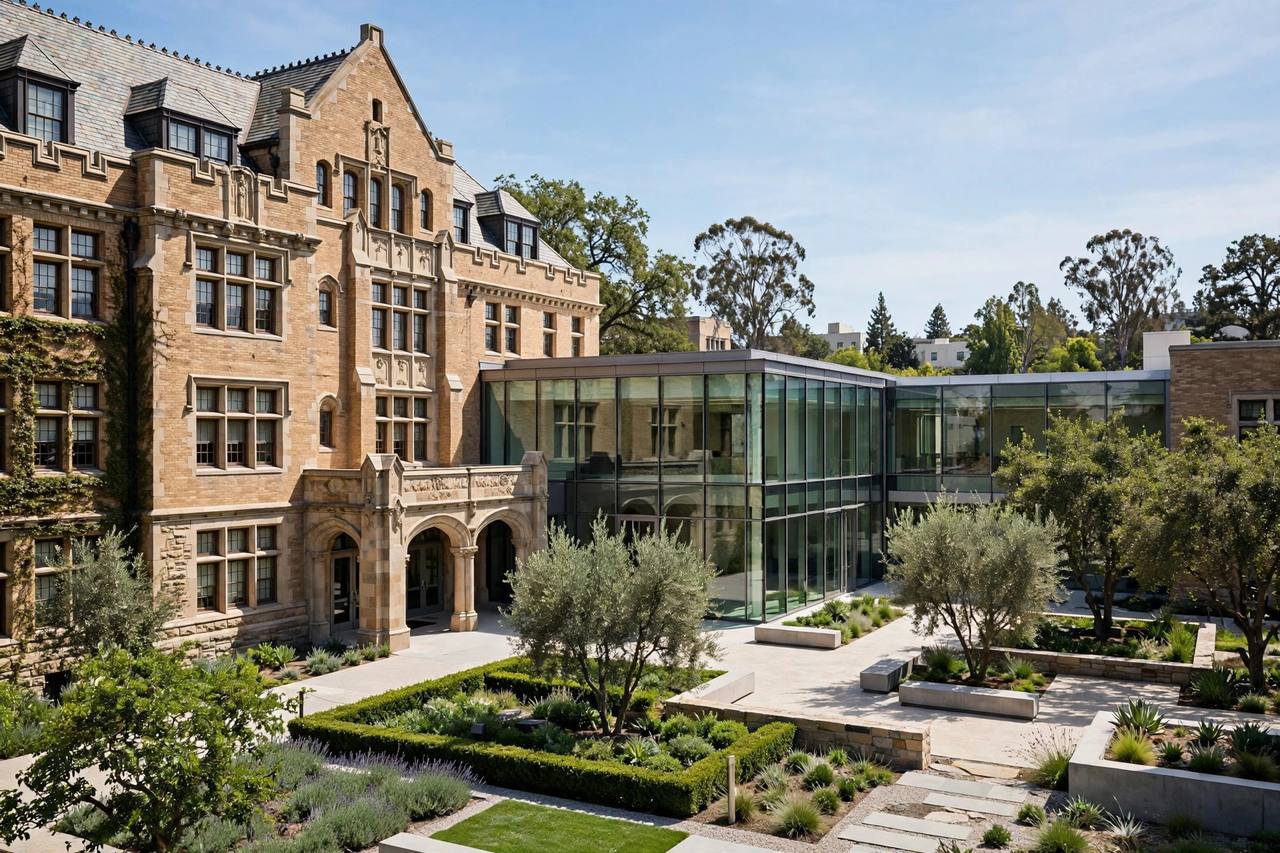 Downtown Palo Alto school campus