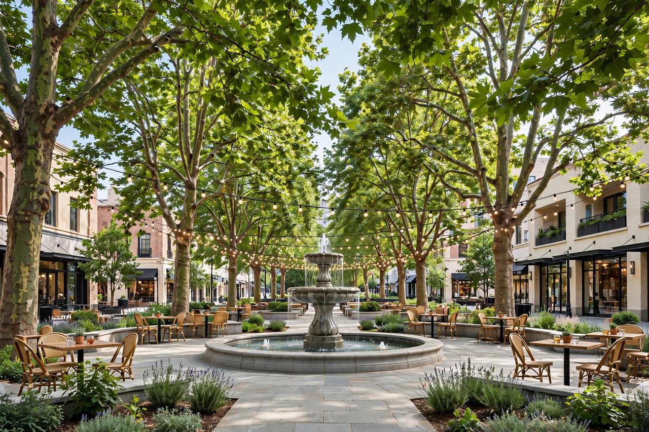 Lytton Plaza in Downtown Palo Alto