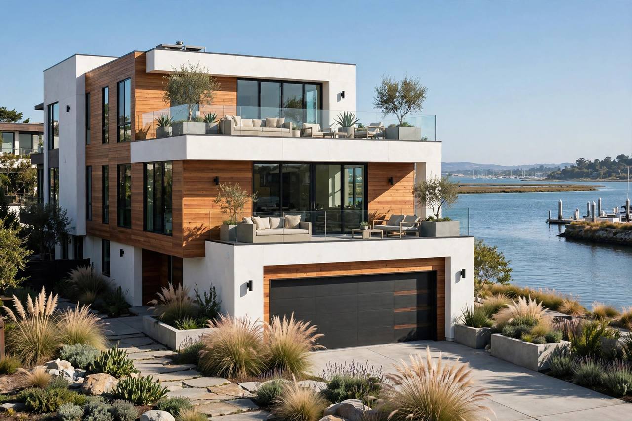 Lagoon townhome in Edgewater Isle, San Mateo