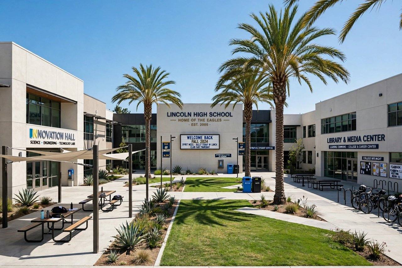 Evergreen Valley area high school campus, San Jose