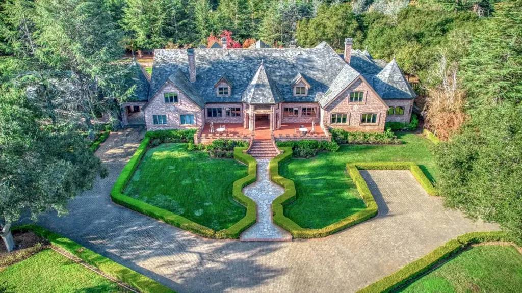 Representative Hidden Valley Tudor-style estate among redwoods