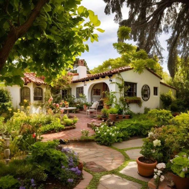 California home courtyard garden