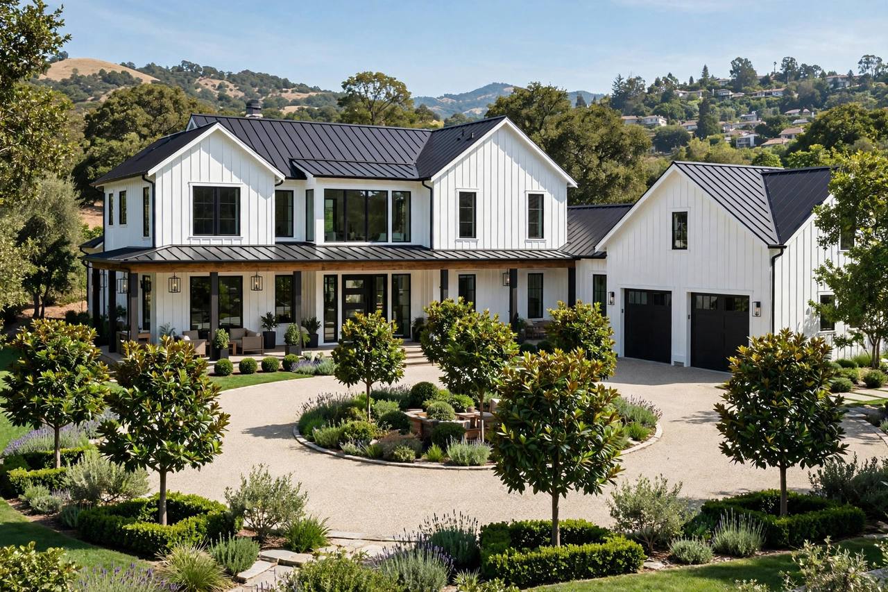 Modern hillside home in Laurelwood, San Mateo