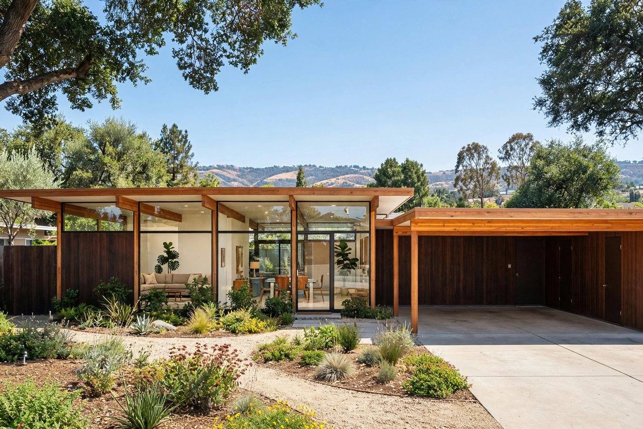 Eichler-style post-and-beam home in Laurelwood, Santa Clara