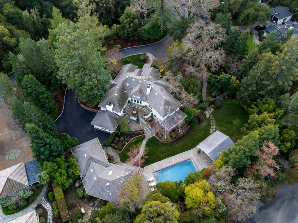 Luxury home exterior in Atherton