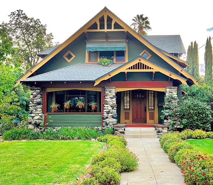Historic craftsman home exterior in California