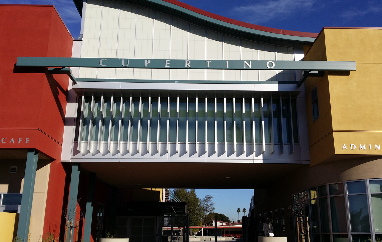Cupertino High School campus building