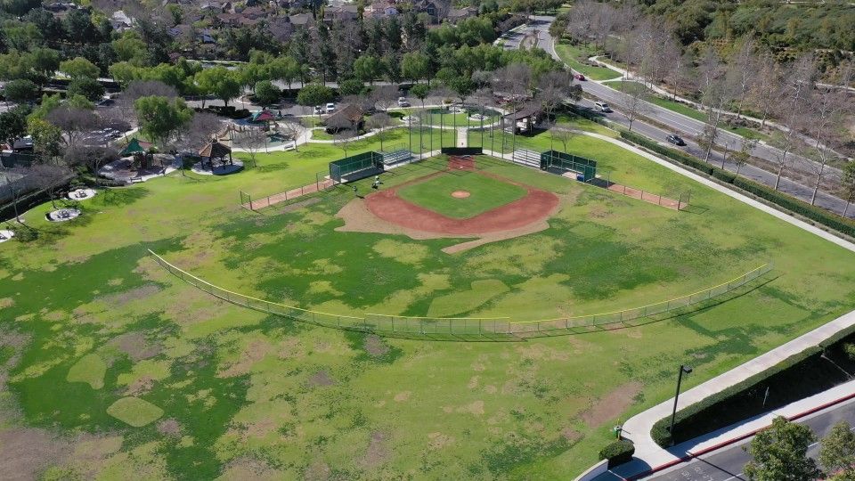 Baseball diamond at a community park near Saint Francis Acres