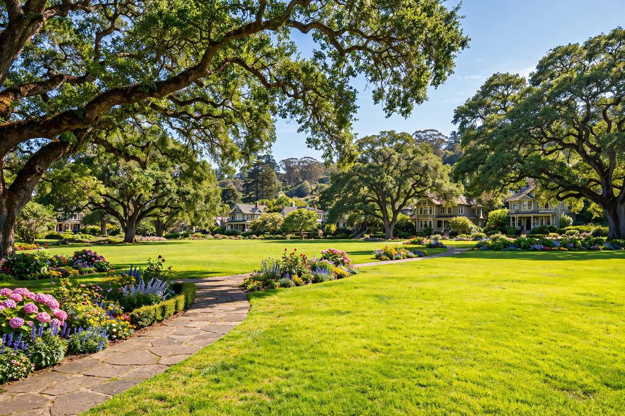 Central Park gardens near San Mateo Park
