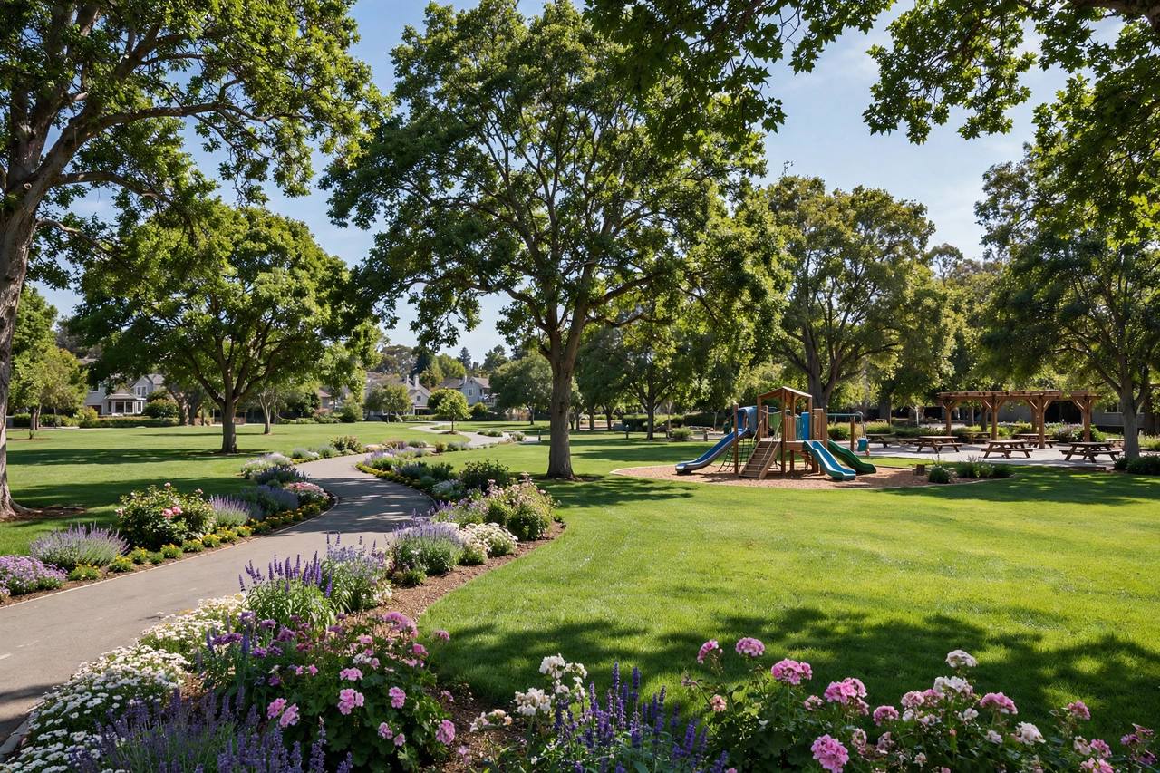 Park near San Mateo Village, San Mateo