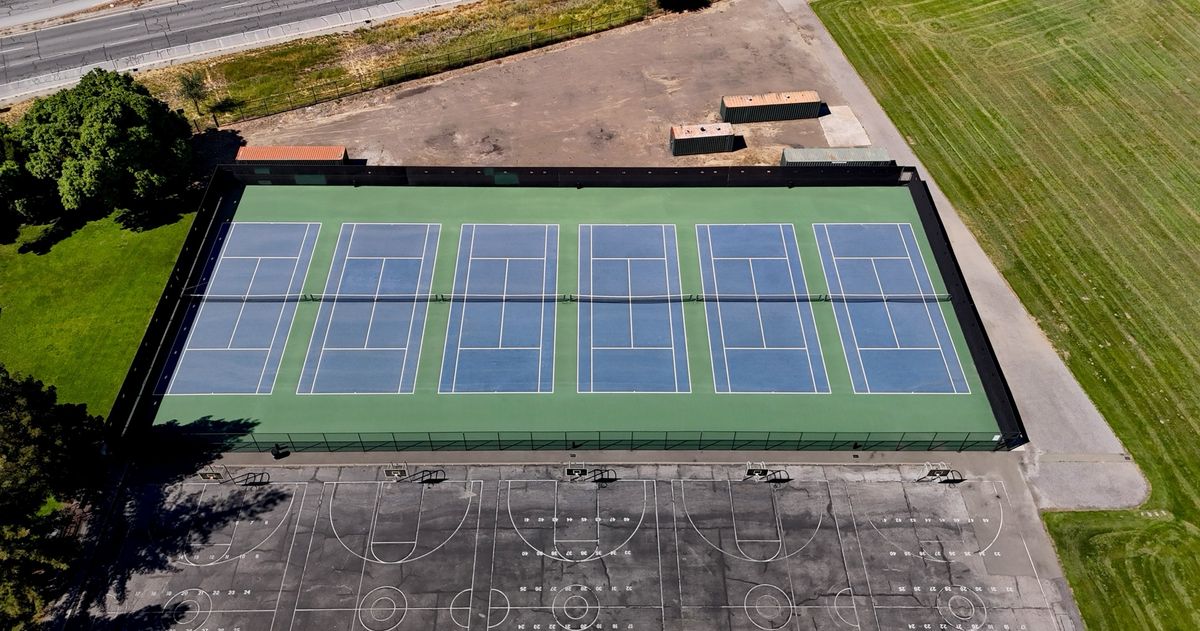 Tennis courts at Cooper Park near Waverly Park