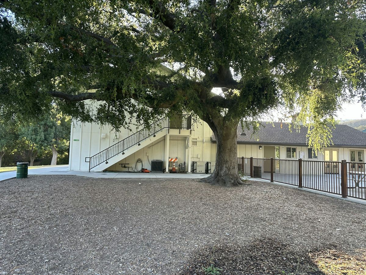 Modern school building on a California campus